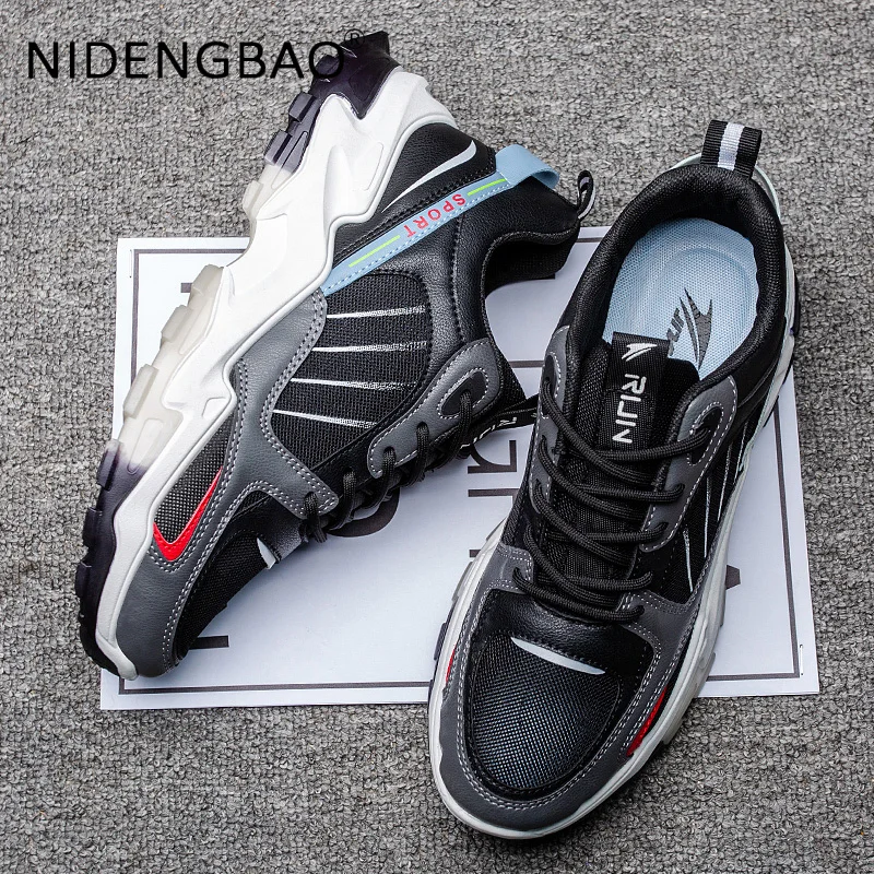 Men Sneakers Running Shoes Mesh Breathable Soft Comfortable Non Slip Male Causal Trainers Walking Jogging Sports Shoes