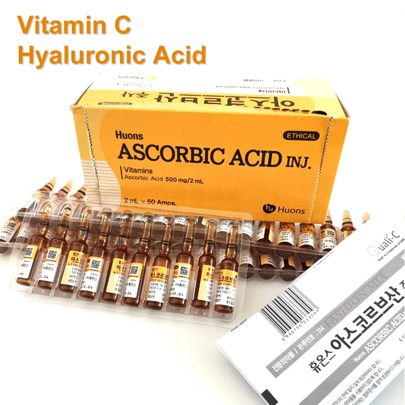 Korea Original Vitamin C Hyaluronic Acid Anti-Aging Freckle Whitening Serum Ampoule for Mesotherapy Dr Pen Microneedle Treatment |