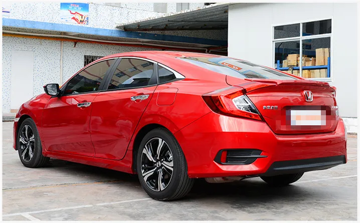 Для Honda Civic Спойлер ABS давление хвоста материал заднее крыло автомобиля праймер