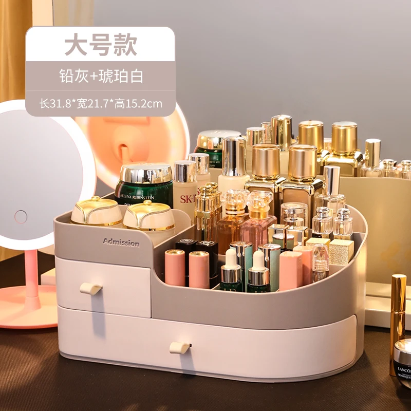 

Portable Storage Box Jewelry Display Stand Organizer Storage Box Organizer Make Up Girl Led Light Make Up Storage Box