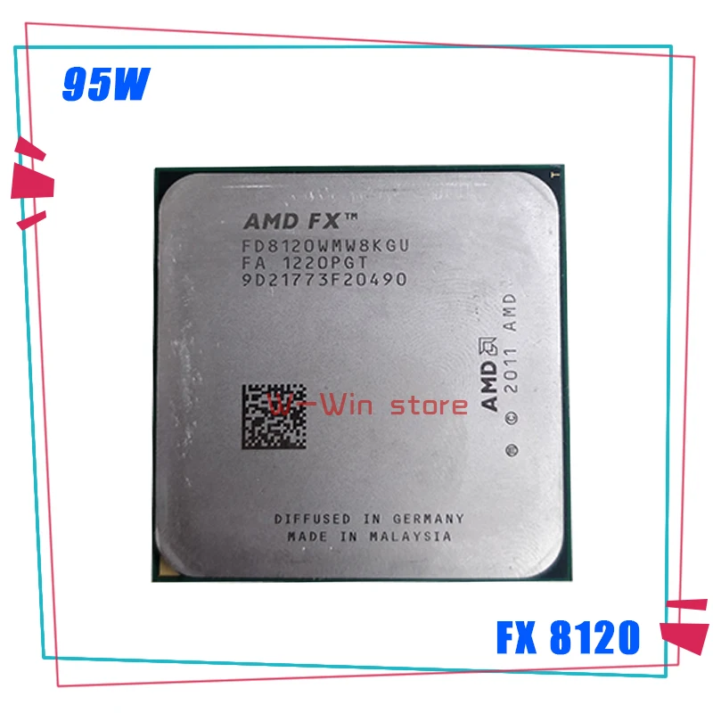AMD FX серии 8120 FX8120 3 1 ГГц 95 Вт восьми ядерный Процессор процессор FD8120WMW8KGU гнездо AM3