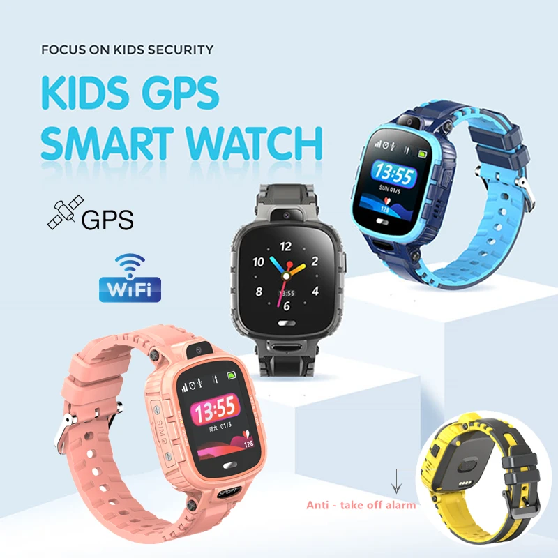 

Часы Детские Водонепроницаемые, 2G, GPS, Wi-Fi, IP67