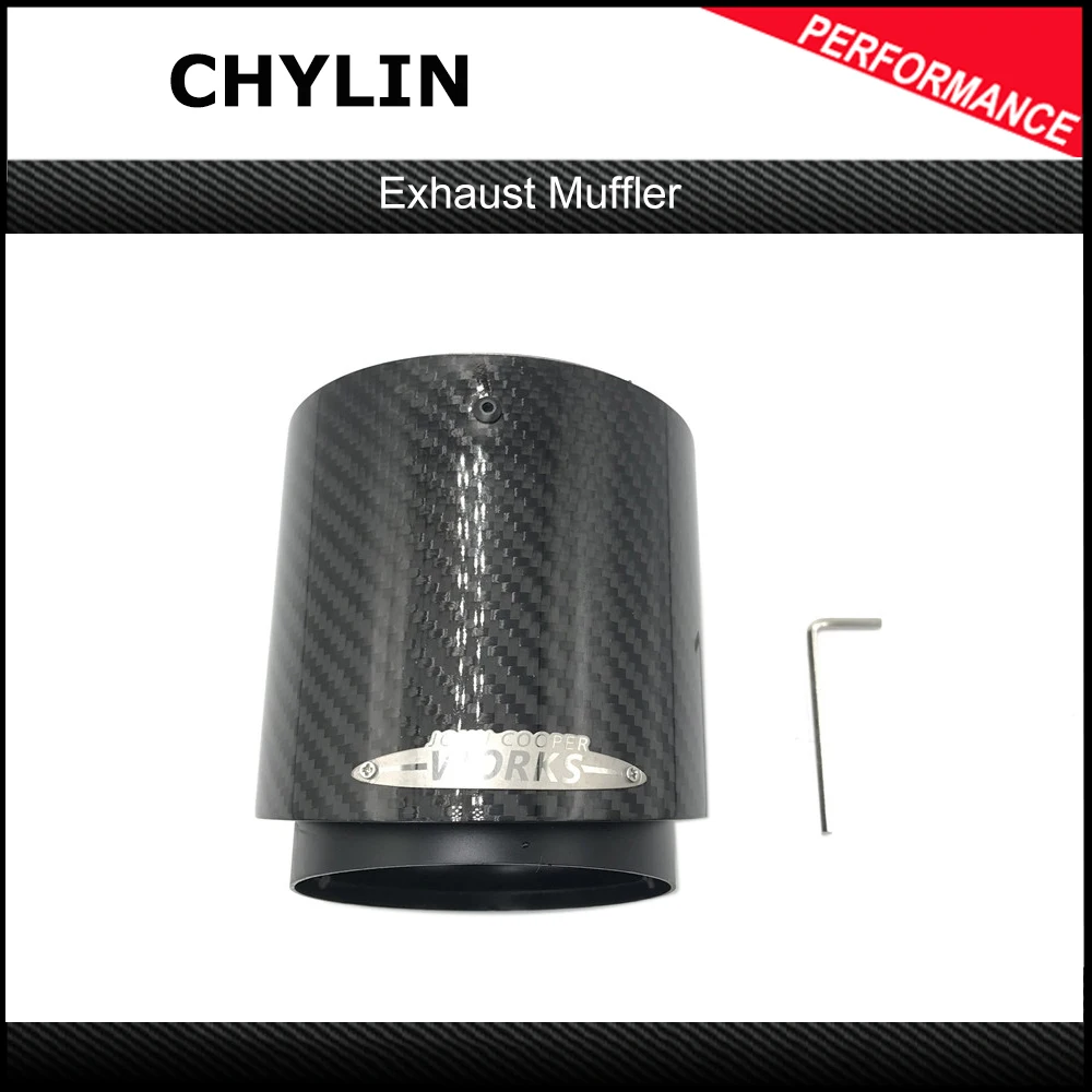 

Free Shipping Black And Carbon Fiber Muffler Tip Fit for Mini Cooper Exhaust Tip R55 R56 R57 R58 R59 R60 R61 F54 F55 F56 F57 F60