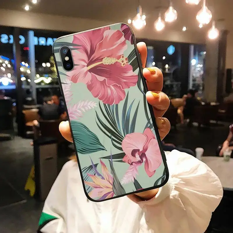 

Banana Leaf Retro painting coque Phone Case for iPhone 11 12 pro XS MAX 8 7 6 6S Plus X 5S SE 2020 XR