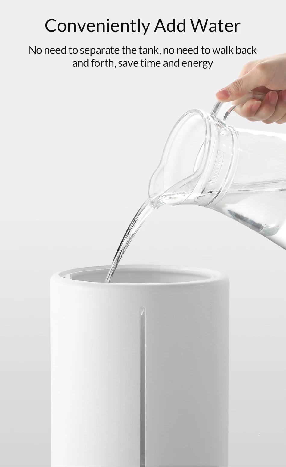 Дезинфектор Xiaomi Mijia 4.5L большой емкости UV-C быстрая дезинфекция резервуар для воды совместим с Miomei контроль приложений