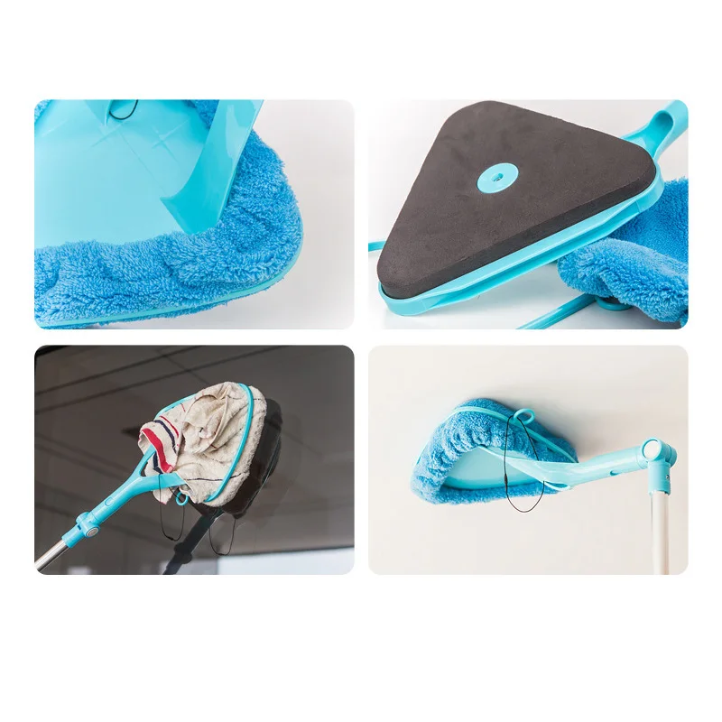 

Multifunctional Double-sided Window Cleaner Telescopic Window Cleaner with Auxiliary Lever Brush Glass Window Scraping Tool