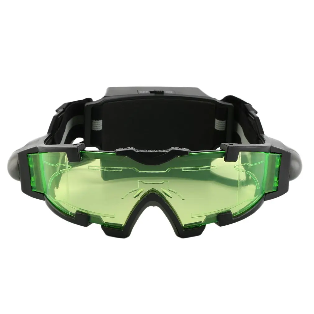 

Adjustable LED Night Vision Glass Goggles Motorcycle Motorbike Racing Hunting Glasses Eyewear With Flip-out Light Windproof