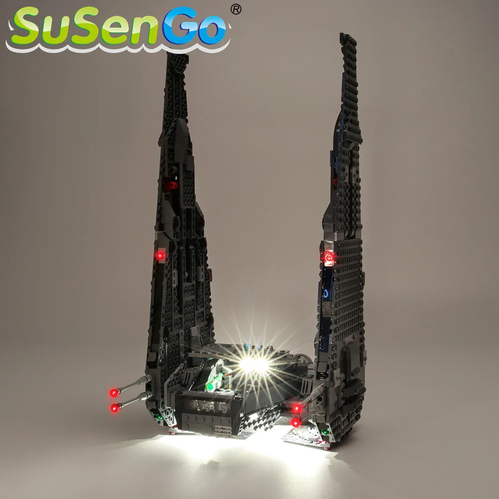 Комплект светодиодсветильник susenco для командного корабля 75104 Kylos Ren' s совместим