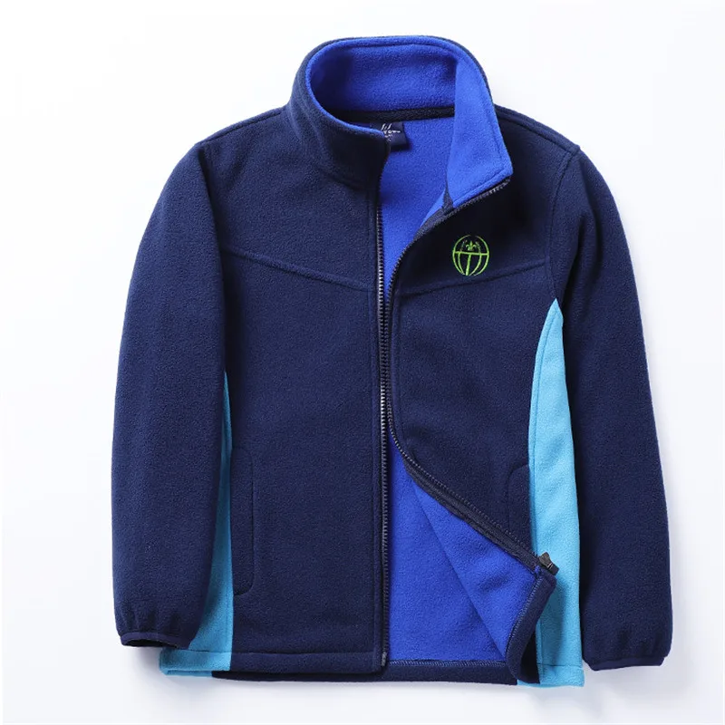 

Children Hoodies Jackes 2020 Spring Autumn Thick Warm Kids Polar Fleece Coat Outerwear For Teen Big Boys 3-14 Years Dwq583
