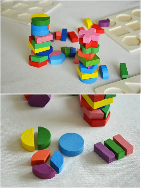 

Free shipping Educational montessori Geometric puzzles 3 style wooden toys shapes Jigsaw wood geometric Jigsaw Puzzles baby gift