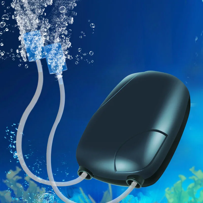 220В 3 Вт 5 аквариумный воздушный насос для аквариума мини кислородный один двойной