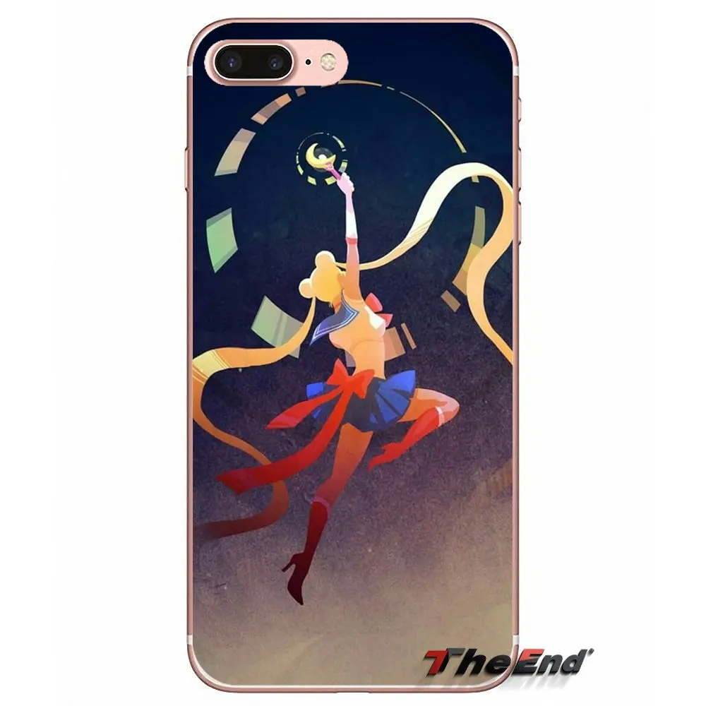 anime sailor moon lune cat Soft phone Case For Samsung Galaxy J1 J2 J3 J5 J7 A3 A5 A7 2015 2016 2017 J530 J730 Fundas Coque | Мобильные