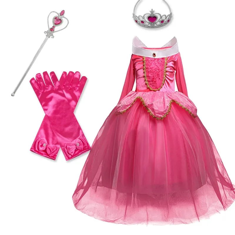 

Snow White Cosplay Frocks Princess Dress For Kids Halloween Party Carnival Costume Children Princess Dress Up Children Clothes