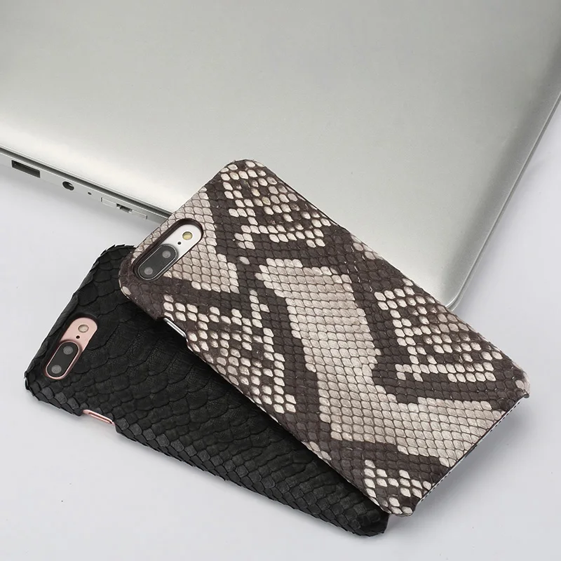 Чехол из натуральной кожи питона для iphone x xS XR 5 6 7 8 8plus роскошный мягкий сенсорный