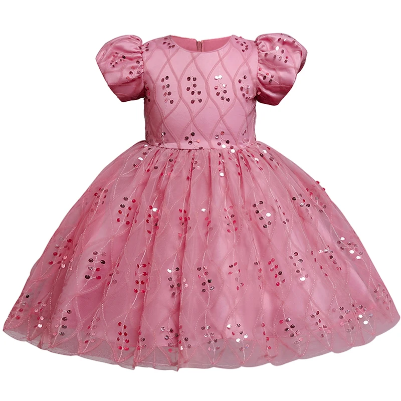 New Flarol Print Ball Gown Tutu Dress for Girls Birthday Party Children kids Sequin stripe dress Christmas party | Детская одежда и