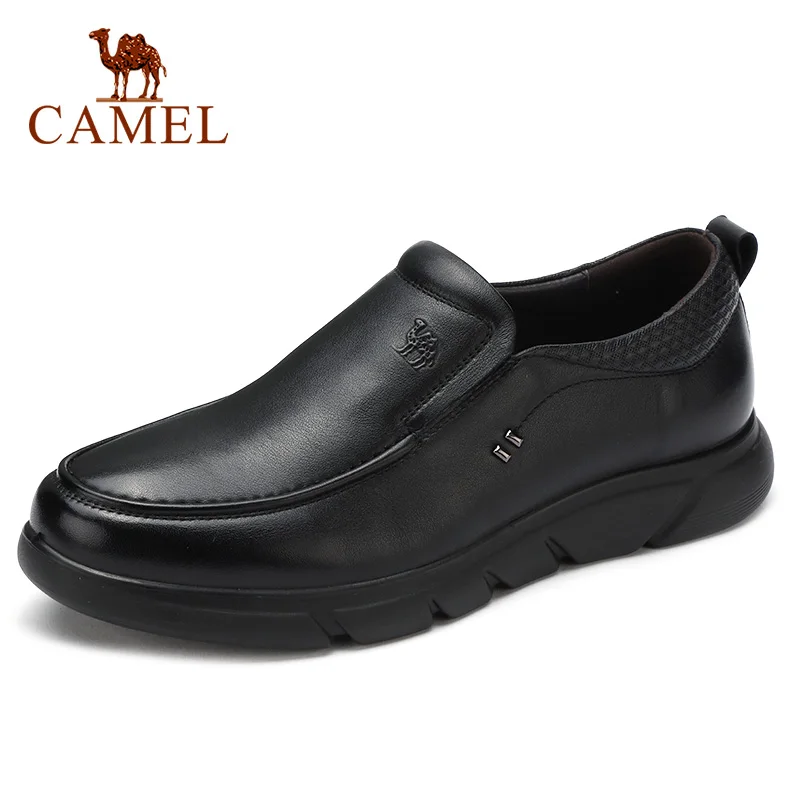 CAMEL/Новинка; Мужская обувь в деловом стиле; мужские лоферы из натуральной кожи; мягкие удобные мужские модельные туфли из воловьей кожи; обувь для отца
