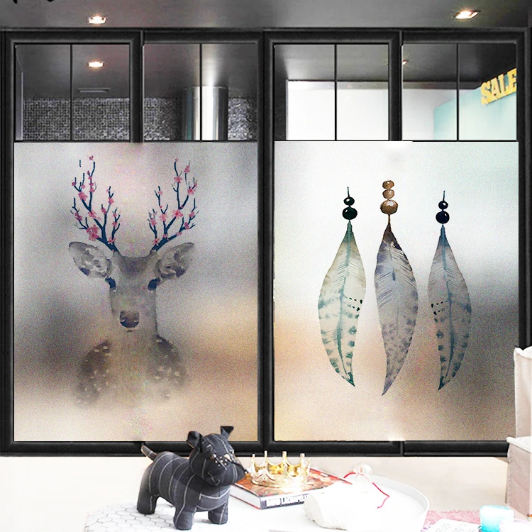 Декоративная пленка для стекла непрозрачные матовые наклейки на окна в ванную