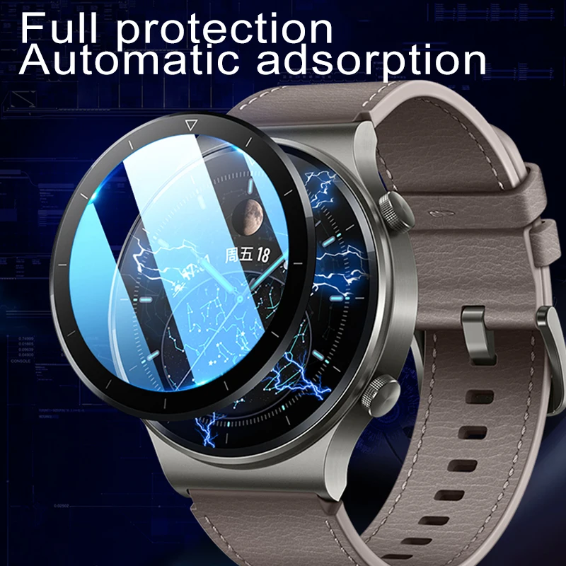 GT2 Pro Protective Film for Huawei Watch GT 2 Screen Protector Full Cover Soft Fibre Smartwatch Accessories Not Glass | Наручные часы