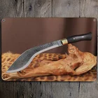 2020, непальский армейский нож с Оловянным знаком, охотничий нож (Размер: 20x30 см)