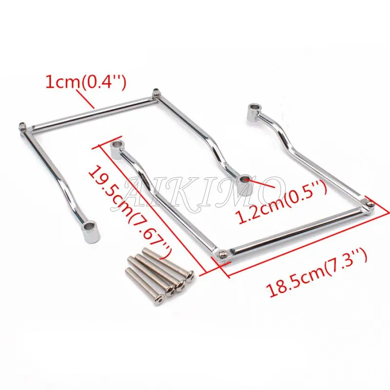 Седельная сумка из хромистой стали 1 комплект поддержка регулируемый кронштейн