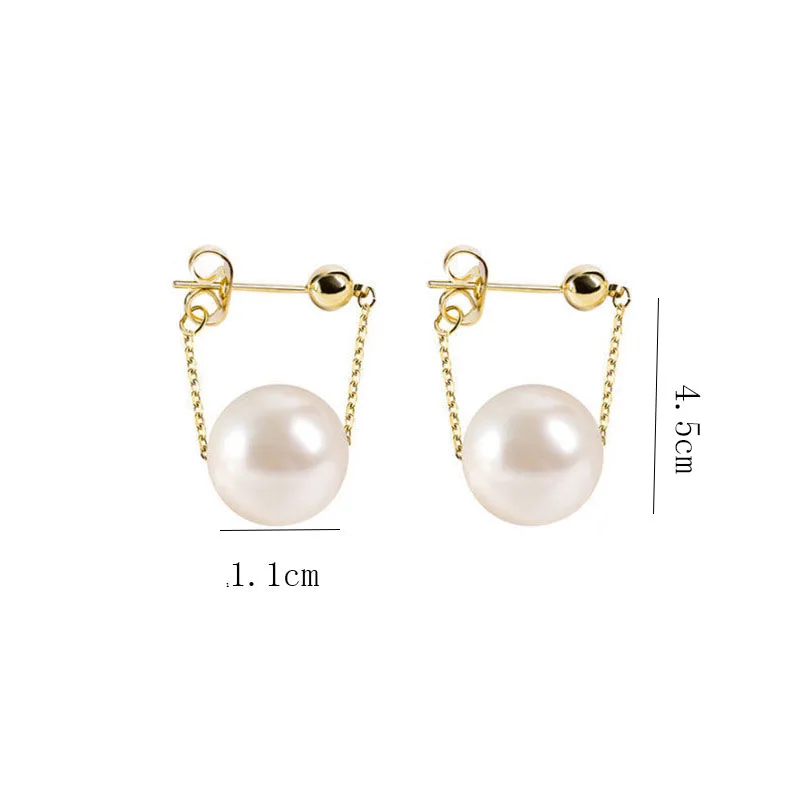 

Simple Elegant Small Pearl Pendant Earrings For Woman 2021 New Fashion Jewelry Party Ladies' Unusual Dangle Earrings Accessories