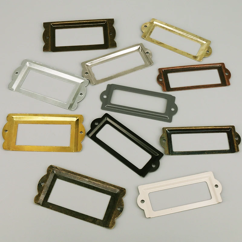 4 шт. старинная железная бирка этикетка рамка наименование металлическая с