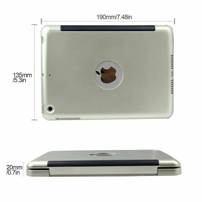 Ультратонкий легкий Чехол раскладушка для клавиатуры iPad Mini 4 Bluetooth 3 0 чехол умный