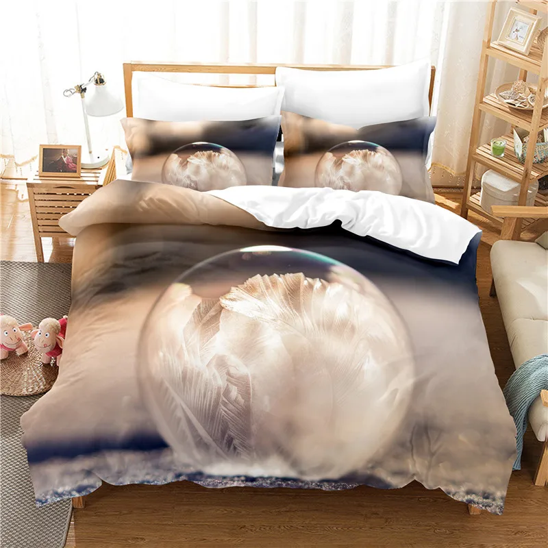 

Snowflake Bedding Set Duvet Cover Set 3d Bedding Digital Printing Bed Linen Queen Size Bedding Set Fashion Design