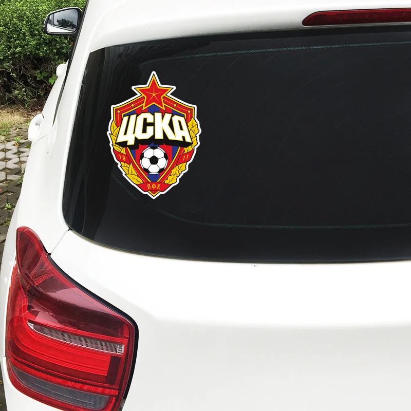 

PVC-0120# Printed Self-adhesive Decal Moscow CSKA Car Sticker Waterproof Auto Decors on Bumper Rear Window