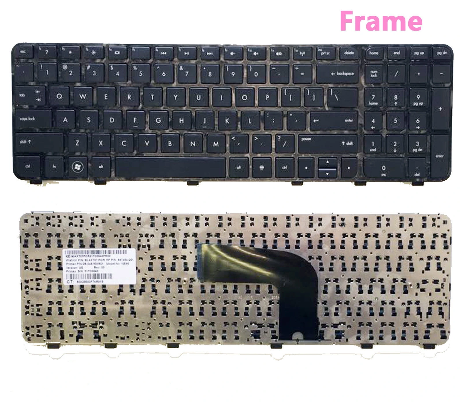Новинка для HP Envy DV6-7000 DV6-7100 DV6T-7000 серии Клавиатура ноутбука черный с рамкой 698952-001