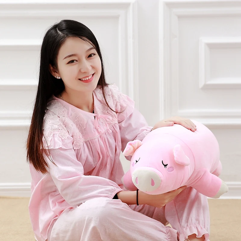 

60cm Pig S Sleeping 's Stuffed Plush Soft Pillow Doll Toy Christmas Gift
