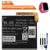 original replacement watch battery bl s5 for lg gizmogadget vc200 smartwatch genuine replacement watch battery 510mah