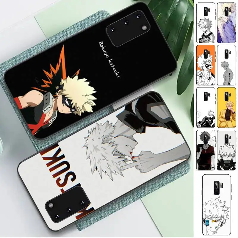 

Anime My Hero Academia Katsuki Bakugo Phone Case for Samsung S10 21 20 9 8 plus lite S20 UlTRA 7edge