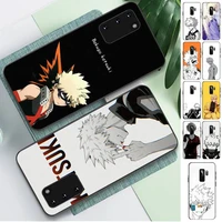 anime my hero academia katsuki bakugo phone case for samsung s10 21 20 9 8 plus lite s20 ultra 7edge