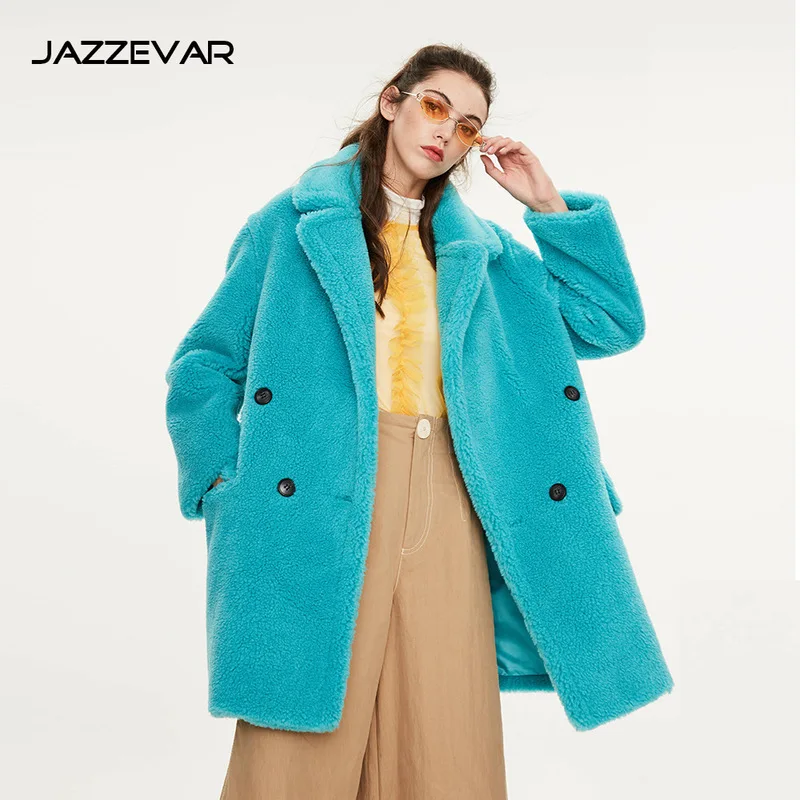 Женское пальто из искусственного меха длинное с мишкой Тедди женская одежда