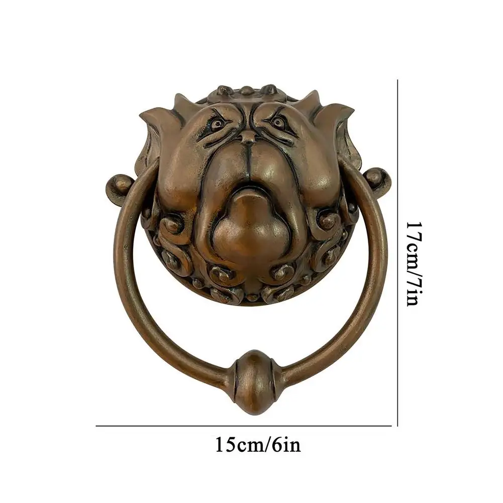 

Antique Lion Door Knockers Dragon Wall Hanging Door Handle Iron Knocker Crafts Door Decor Wall-Mounted Household Door Decoration
