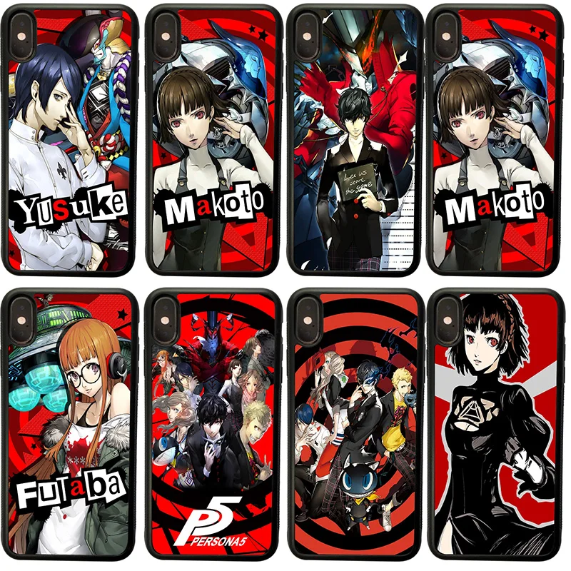 Чехол для мобильного телефона Samsung Galaxy S6 S7 Edge S8 S9 S10 S20 Plus Note 8 9 10 20 Pro Persona 5 Niijima Makoto