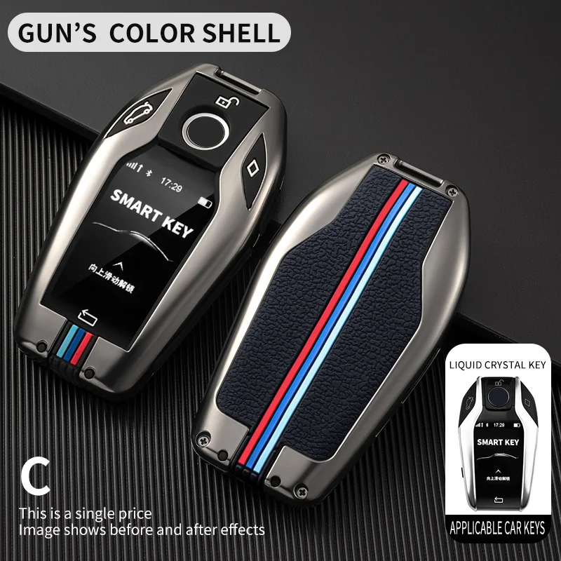 

Zinc Alloy Car Key Case LED Display Cover For BMW 5 7 series G11 G12 G30 G31 G32 i8 I12 I15 G01 X3 G02 X4 G05 X5 G07 X7