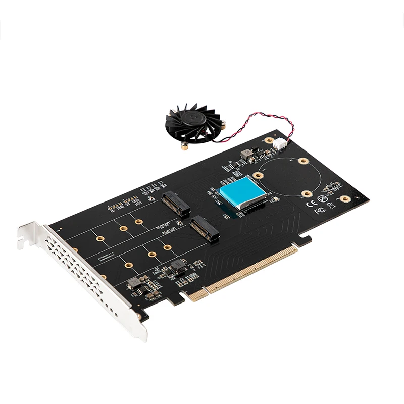 добавьте на карту dual m 2 nvme порт к pcie 30x16