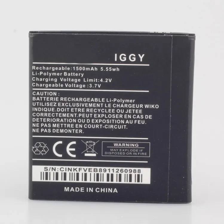 

ALLCCX батарея IGGY для Wiko IGGY с хорошим качеством