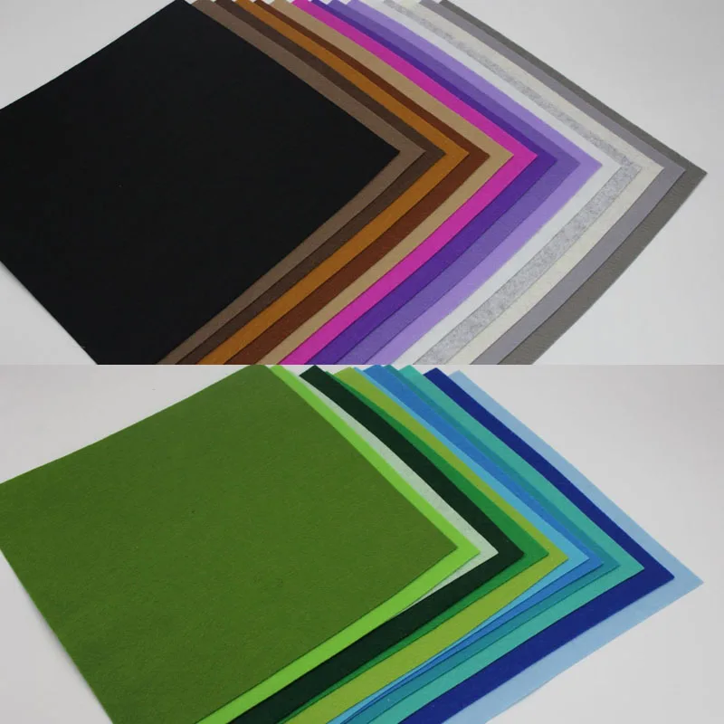 

40 Colors Multicolor DIY Handmade Polyester Felt Sewing Non Woven Fabric Pack Cloth Home Decor Felt DIY Craft
