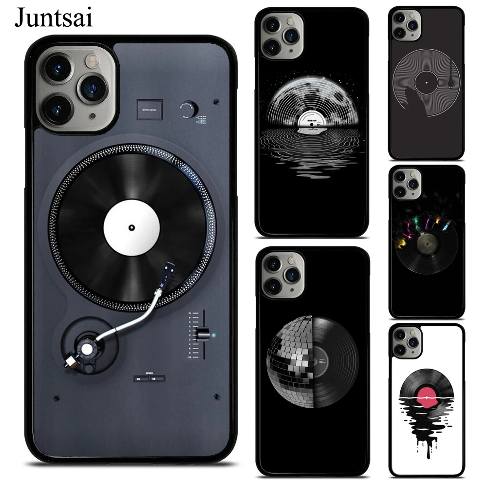 Vinyl DJ Record Art Phone Case For iPhone X XS Max XR SE 2020 6S 7 8 Plus 12 13 Mini 11 Pro Max Cover Coque