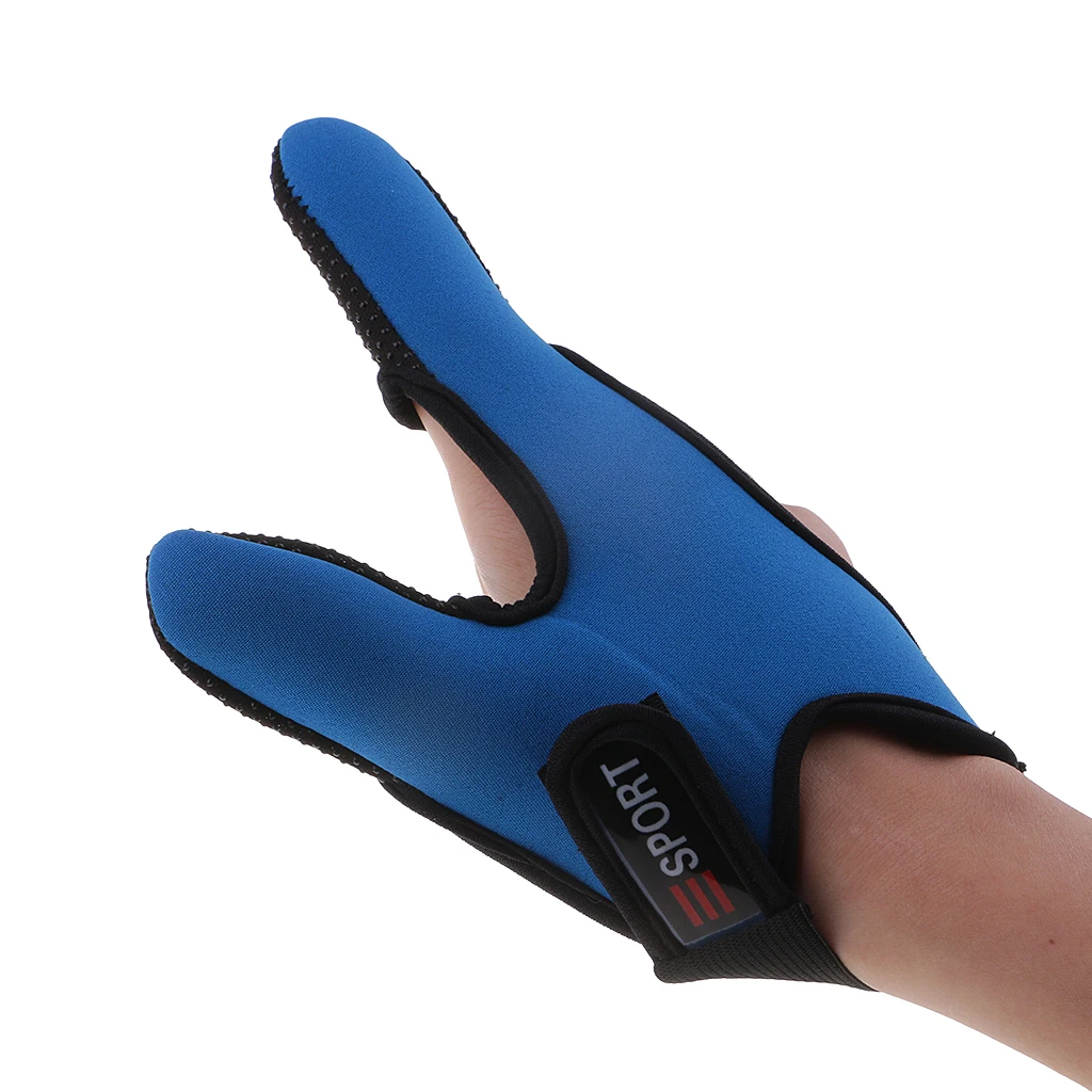 

1pc Fishing Two Finger Gloves Non- Thumb Index Finger Protector Guard