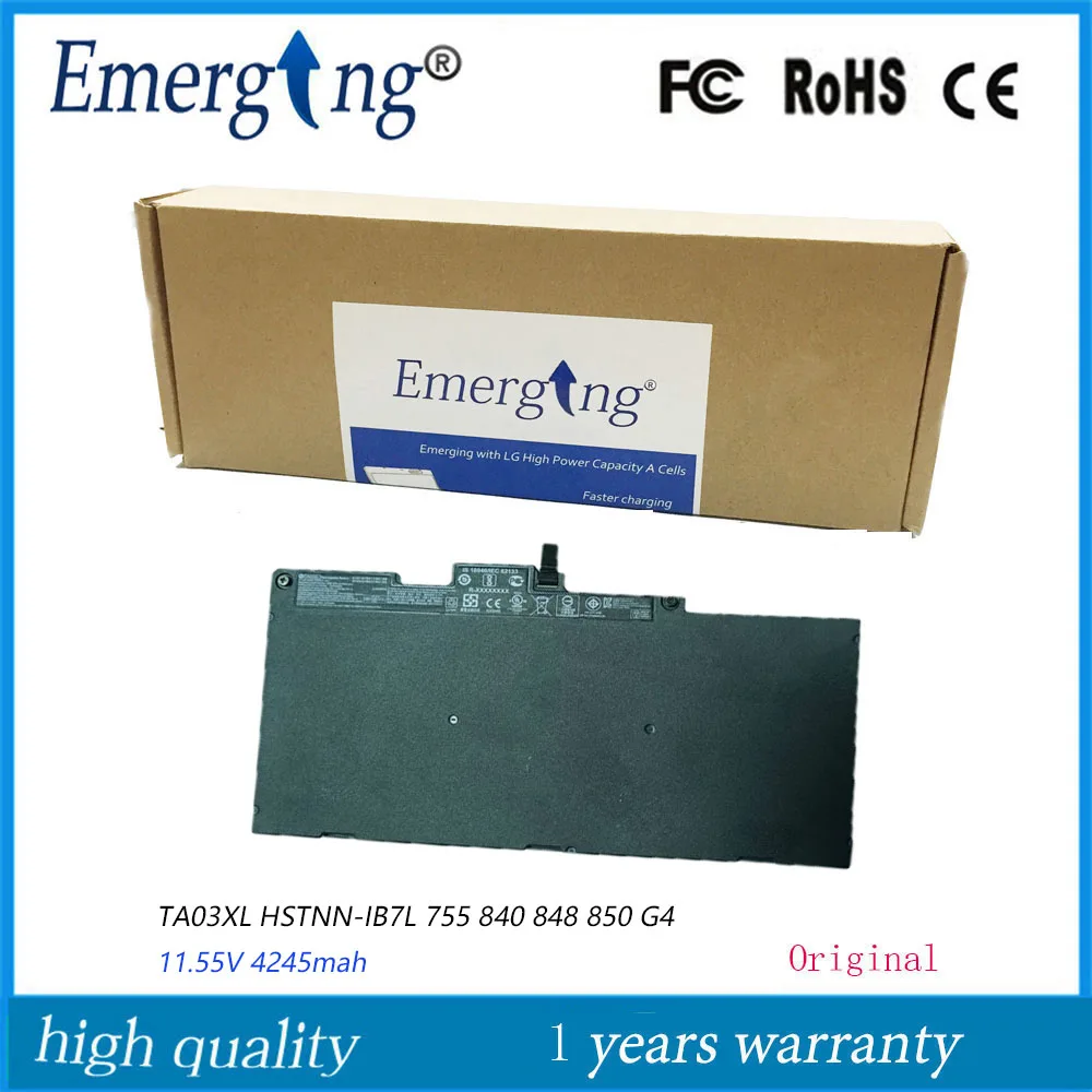 

11.55V 4245mah New Original TA03XL Laptop Battery for HP Zbook 14u EliteBook 755 840 848 850 G4