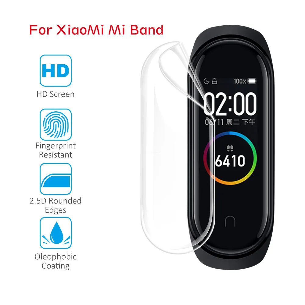 Защита экрана для Xiaomi Mi Band 6 5 4 3 защитные пленки Miband мягкая пленка Smart Защитная |