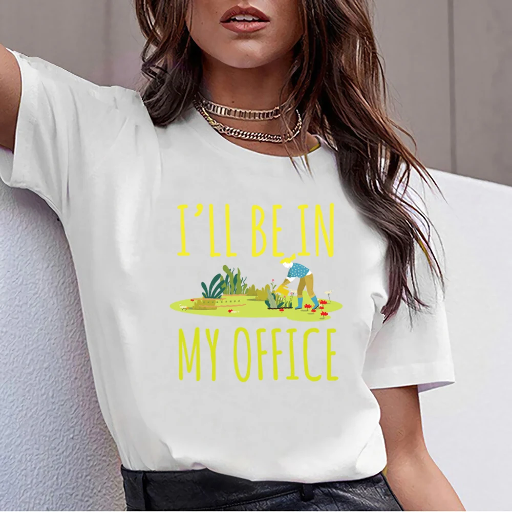 Топы футболка для женщин ill be in my office в стиле хип хоп винтажные короткие женские