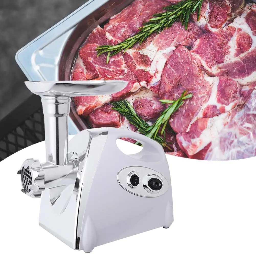 

Электрическая мясорубка, измельчитель из нержавеющей стали, 2 скорости, Кухонный комбайн, слайсер, мясорубка