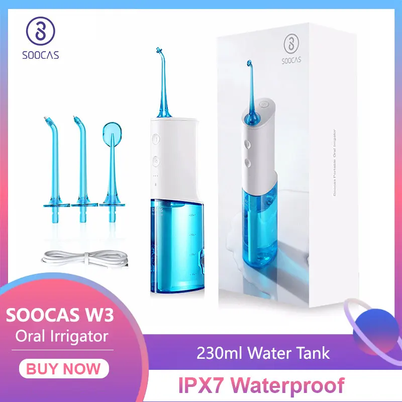 Портативный ирригатор для полости рта SOOCAS W3 с USB-зарядкой | Бытовая техника