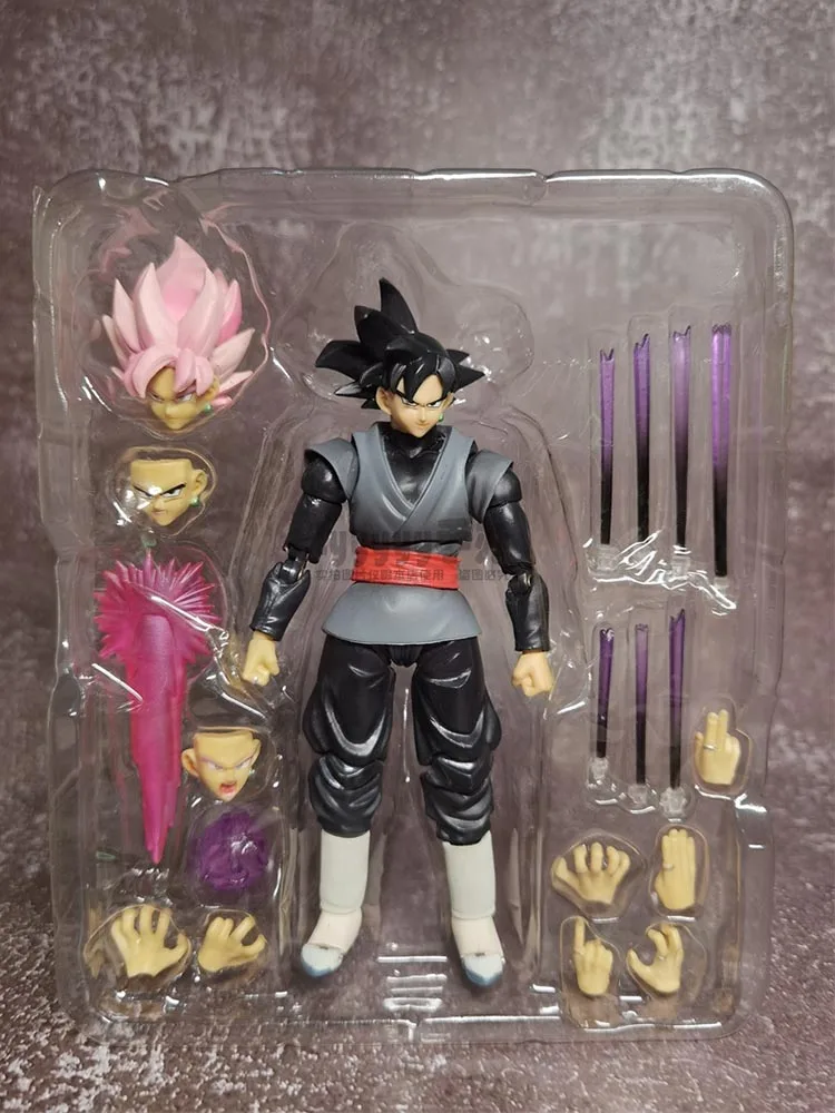 

Dragon Ball SHF Zamasu Goku Black Battle Scence Cosplay Decor Collectible Toys for Children Dragon Ball Super Model Dolls Zamasu