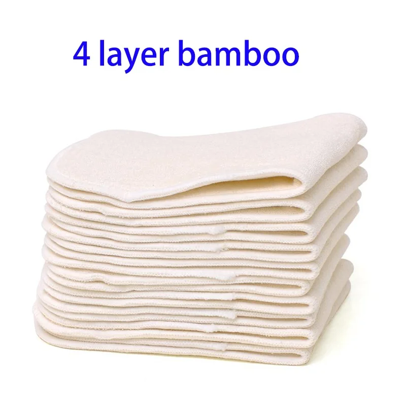 

10 шт., многоразовые моющиеся вставки из бамбукового угля